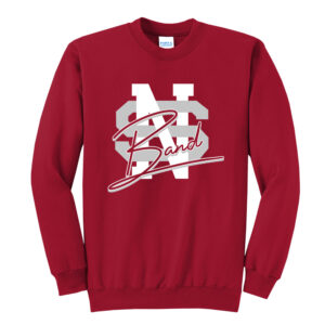 NS Band Unisex Fleece Crewneck Sweatshirt-Red