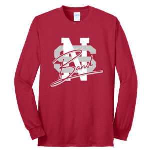 NS Band Unisex Cotton Long Sleeve Tee-Red
