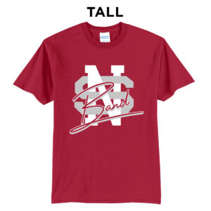 NS Band Tall Short Sleeve Tee-Red