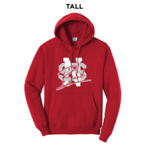 NS Band Tall Fleece Hooded Sweatshirt-Red