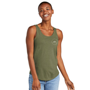 Petersen LD 26 Women’s Triblend Tank – Military Green Frost