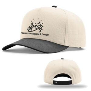 Petersen LD 26 Richardson Full Fabric 5-Panel Champ Cap – Cream/Black