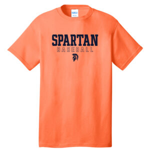 PV Baseball Unisex Short Sleeve Tee-Neon Orange