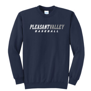 PV Baseball Unisex Fleece Crewneck Sweatshirt-Navy