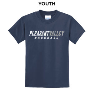 PV Baseball Youth Short Sleeve Tee-Navy