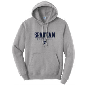PV Baseball Unisex Fleece Hooded Sweatshirt-Athletic Heather