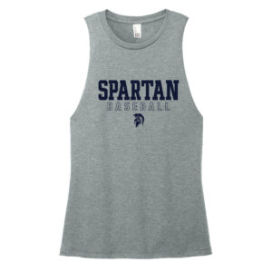 PV Baseball District Women’s Perfect Tri Muscle Tank-Flint Blue Heather