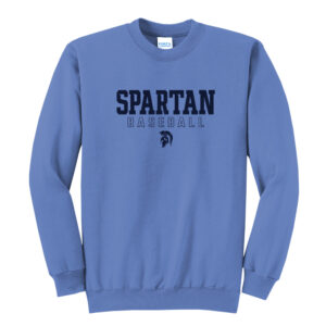 PV Baseball Unisex Fleece Crewneck Sweatshirt-Carolina Blue