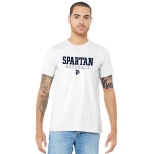 PV Baseball Bella and Canvas Short Sleeve Unisex-White