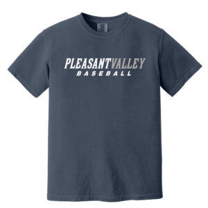 PV Baseball Comfort Colors Pigment Dyed Short Sleeve Shirt Unisex-Navy