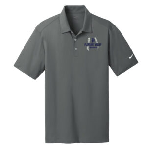 PV Softball Nike Golf Dri-Fit Vertical Mesh Polo-Anthracite