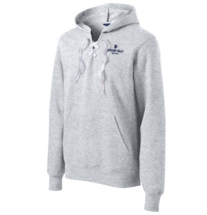 PV Softball Sport Tek Lace up pullover hooded sweatshirt Unisex-Athletic Heather