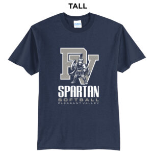PV Softball Tall Short Sleeve Tee-navy