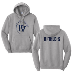 PV Softball Unisex Fleece Hooded Sweatshirt-Athletic Heather
