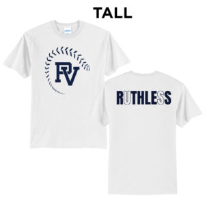PV Softball Tall Short Sleeve Tee-White