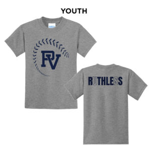 PV Softball Youth Short Sleeve Tee-Athletic Heather