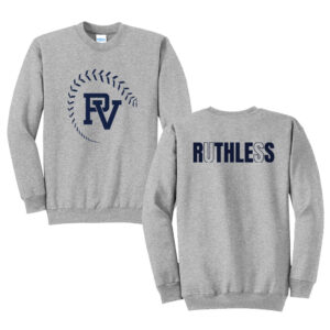 PV Softball Unisex Fleece Crewneck Sweatshirt-Athletic Heather