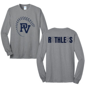 PV Softball Unisex Cotton Long Sleeve Tee-Athletic Heather