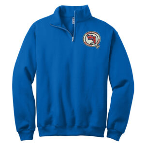 QCBAC Jerzees NuBlend Unisex 1/4 Zip Cadet Collar Sweatshirt-Royal