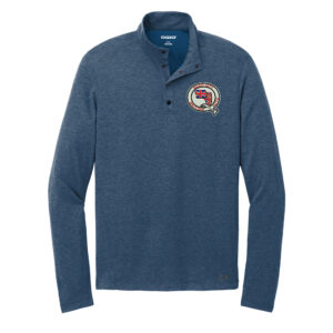 QCBAC OGIO Command 1/4-Snap long sleeve Men-Spar Blue