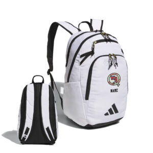 QCBAC adidas Defender 5 Backpack-White/Gold Metallic/Black