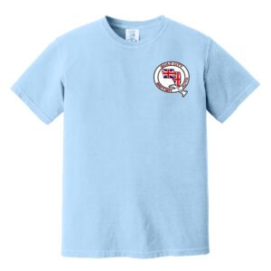 QCBAC Comfort Colors Pigment Dyed Short Sleeve Shirt Unisex-Hydrangea
