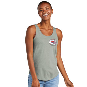 QCBAC District Women’s Perfect Tri Relaxed Tank-Heathered Grey