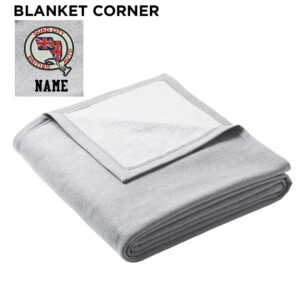 QCBAC Port Company Oversized Core Fleece Blanket-Athletic Heather