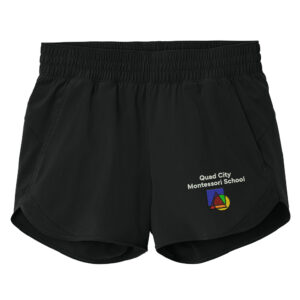 QC Montessori Sport-Tek Women’s Repeat Swift Short-Black