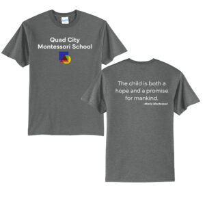 QC Montessori Unisex Short Sleeve Tee-Graphite Heather