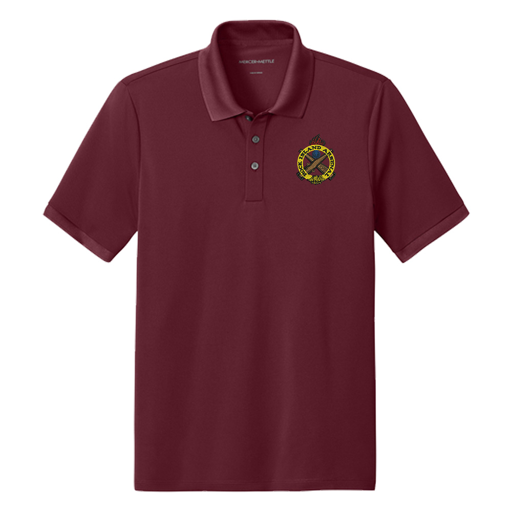 RI Arsenal Mercer Mettle Men Everyday Performance Polo-Burgundy