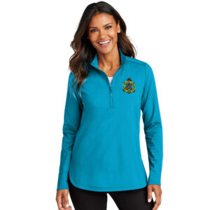 RI Arsenal Port Authority Ladies C-FREE Double Knit 1/4-Zip-Parcel Blue