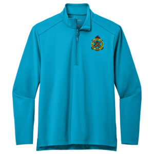 RI Arsenal Port Authority Men C-FREE Double Knit 1/4-Zip-Parcel Blue