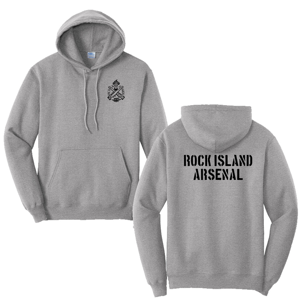 RI Arsenal Unisex Fleece Hooded Sweatshirt-Athletic Heather