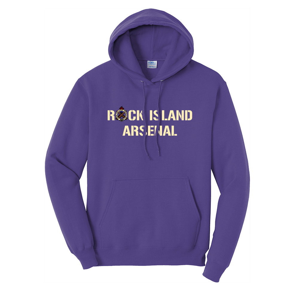 RI Arsenal Unisex Fleece Hooded Sweatshirt-Purple