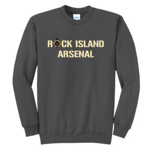 RI Arsenal Unisex Fleece Crewneck Sweatshirt-Charcoal