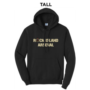 RI Arsenal TALL Classic Pullover Hooded Sweatshirt-Black