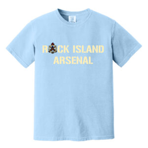RI Arsenal Unisex Comfort Colors Pigment Dyed Short Sleeve Shirt-Hydrangea