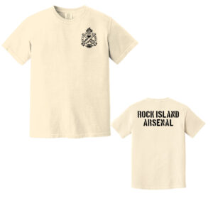 RI Arsenal Comfort Colors Pigment Dyed Short Sleeve Shirt Unisex-Ivory