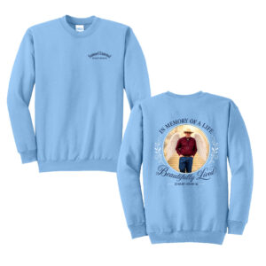 Samuel Limond Unisex Fleece Crewneck Sweatshirt-Light Blue