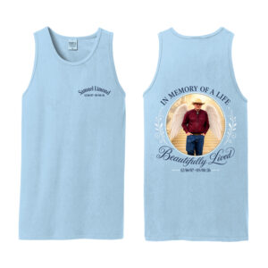 Samuel Limond Port and Company Pigment Dyed Tank Top Men-Glacier Blue