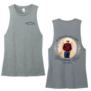Samuel Limond District Women’s Perfect Tri Muscle Tank-Flint Blue Heather