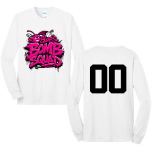 Slops Unisex Cotton Long Sleeve Tee-White