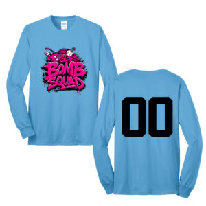 Slops Unisex Cotton Long Sleeve Tee-Aquatic Blue