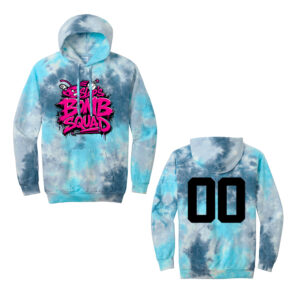 Slops Unisex Crystal Tie-Dye Pullover Hoodie-Lagoon
