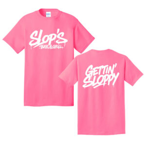Slops Unisex Short Sleeve Tee-Neon pink