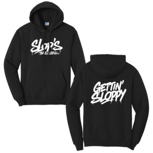 Slops Unisex Fleece Hooded Sweatshirt-Black