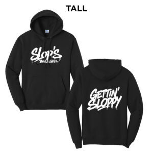 Slops Tall Fleece Hooded Sweatshirt-Black