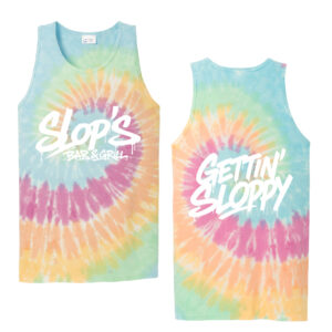 Slops Port Company Tie Dye Tank Top Men-Pastel