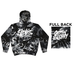Slops Unisex Tie-Dyed Hooded Sweatshirt -Multi Black